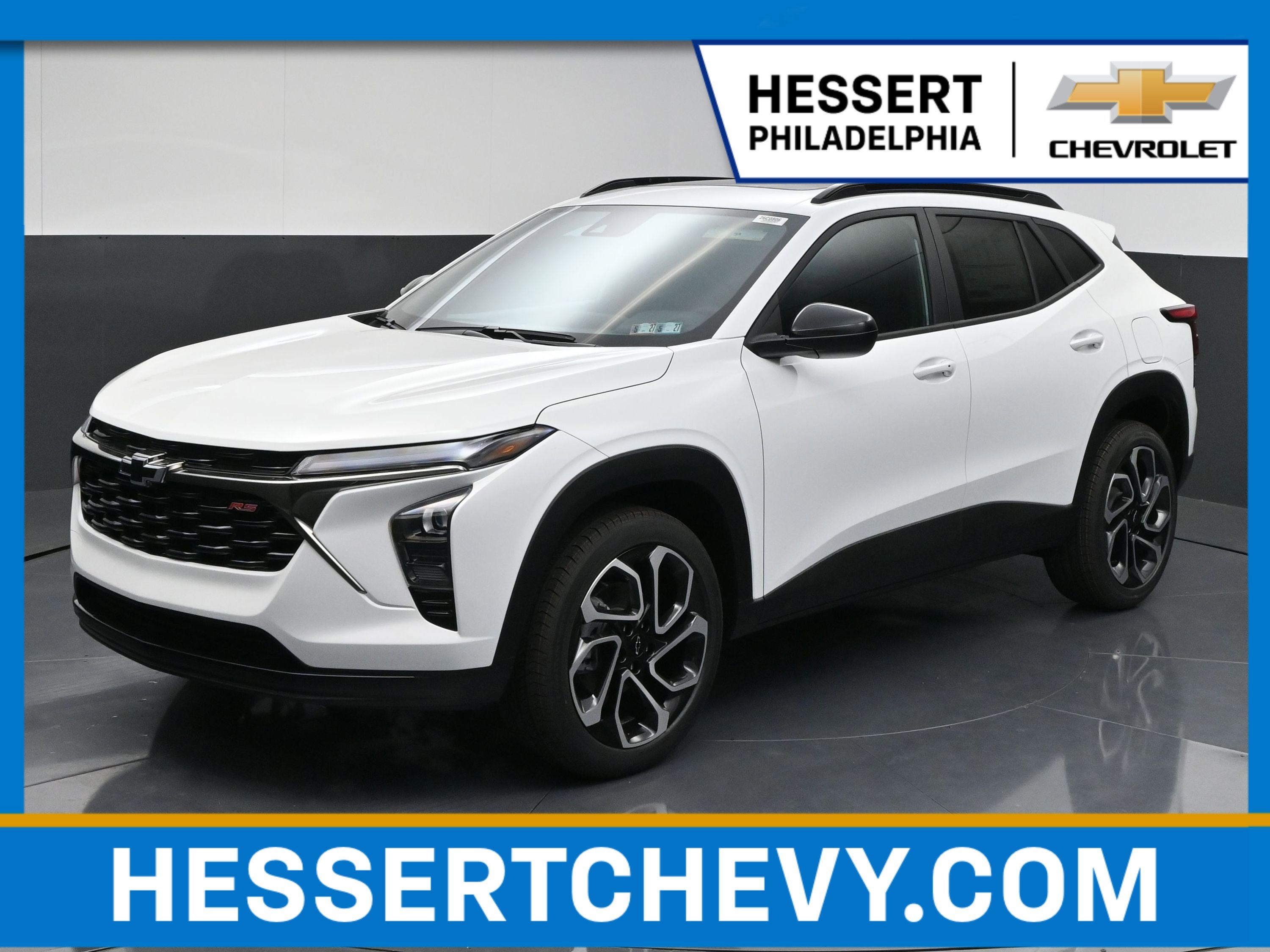 2026 Chevrolet Trax 2RS in Summit White — front three-quarter view